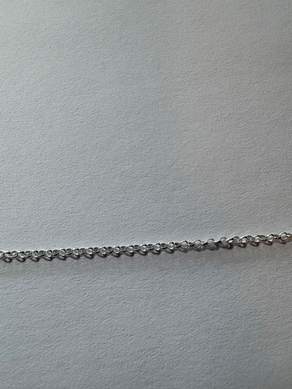 22" x 2mm 925 Sterling Silver Rolo Necklace Chain, 3.54 grams Italy - Picture 2 of 5